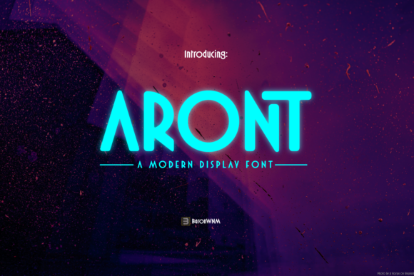 Aront Font: A Bold Techno Display Typeface for Modern Brands