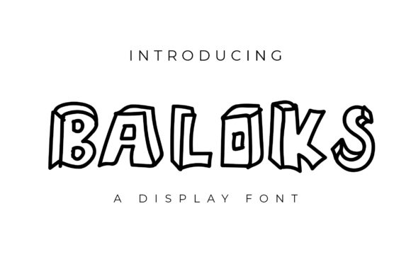 Baloks: The Outlined Display Font for Engaging Visual Communication