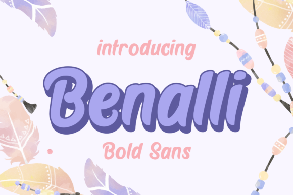 Benalli: A Cool and Fun Display Font for Editorial Design
