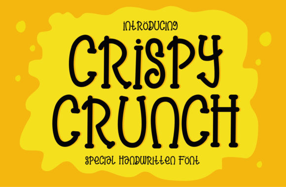 Bring Your Craft Projects to Life with Crispy Crunch Font
