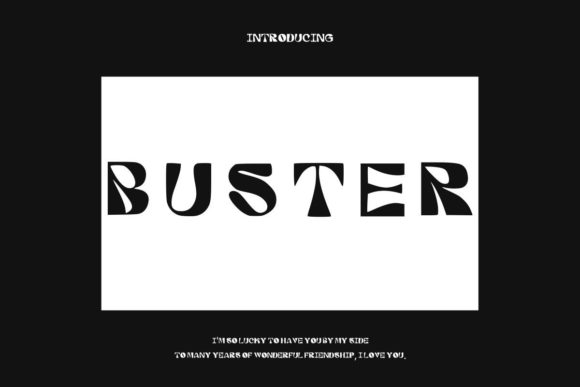 Buster Vintage: A Creative Font for Handmade Products