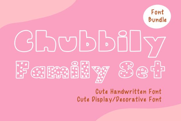Chubbily Family Set: A Friendly Display Font for Digital Design