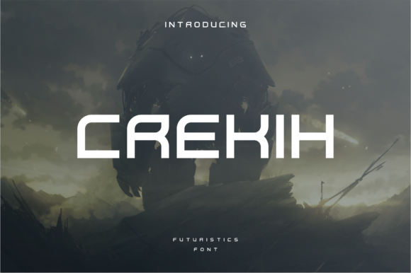 Crekih: A Futuristic Display Font for Modern Branding