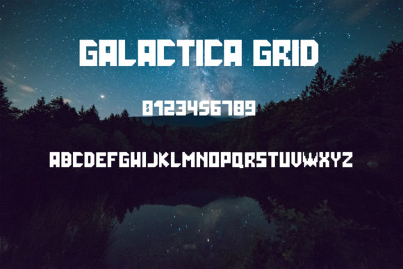 Galactica Grid: A Bold Display Font for Crafters