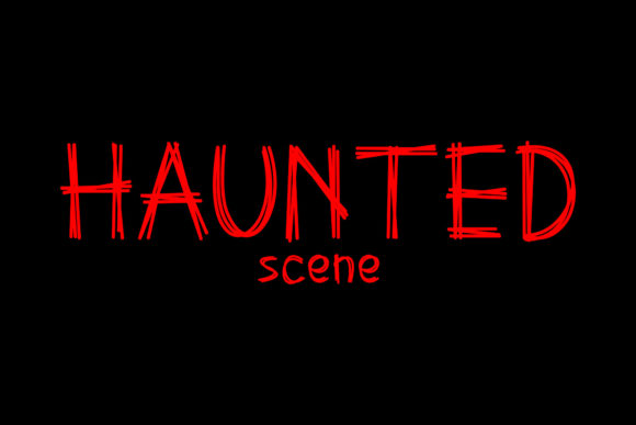 Haunted Scene: The Creepy Font for Handmade Brands