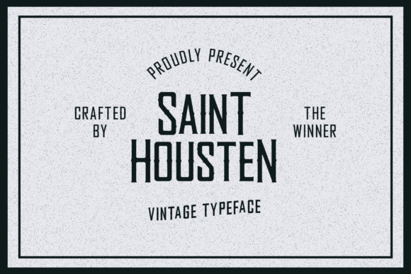 Housten Font: A Retro Display Typeface for Creative Makers