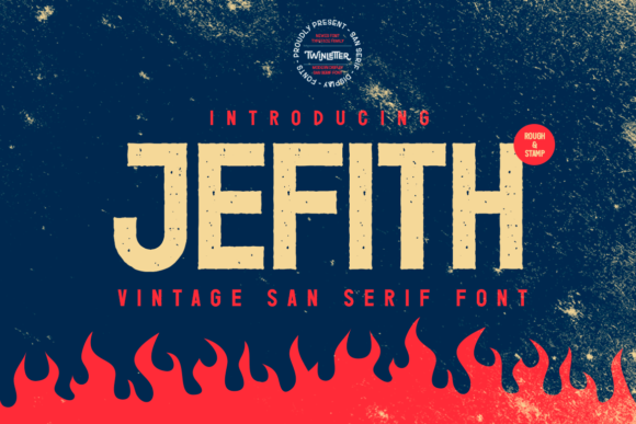 Jefith Font: A Bold Display Typeface for Handmade Products