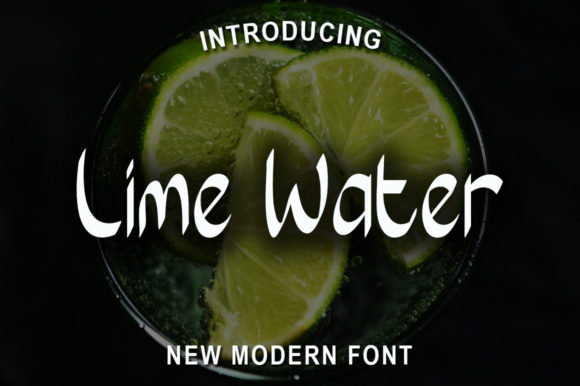 Lime Water: A Modern Display Font for Creative Campaigns