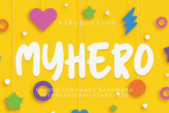 Myhero Font: A Display Typeface for Playful Campaigns