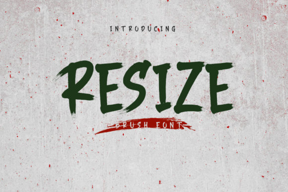 Resize: A Bold Display Font for Authentic Branding