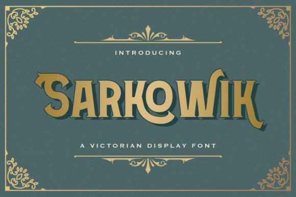 Sarkowik: A Bold Display Font for Crafters and Creative Sellers