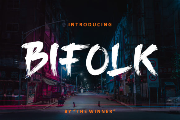 The Bifolk Font: An Original Bold Display Typeface for Your Brand