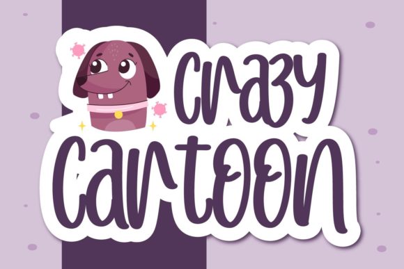 The Crazy Cartoon Font for Handmade Product Charm