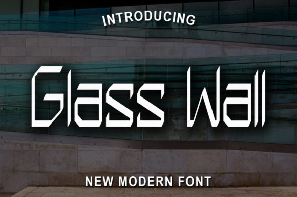 The Glass Wall Font: A Futuristic Display Typeface for Modern Branding
