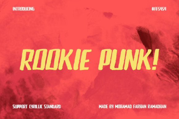 The Rookie Punk Font: A Grunge-Inspired Display Typeface for Makers