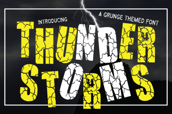 Thunderstorms: A Display Font for Bold Digital Design