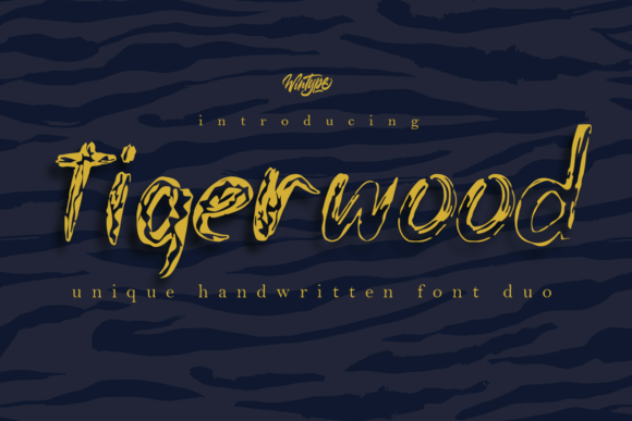 Tigerwood: A Craft-Friendly Display Font for Physical Products