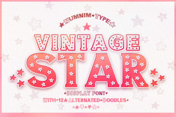 Vintage Star Font: A Handmade Seller’s Secret for Personalized Design